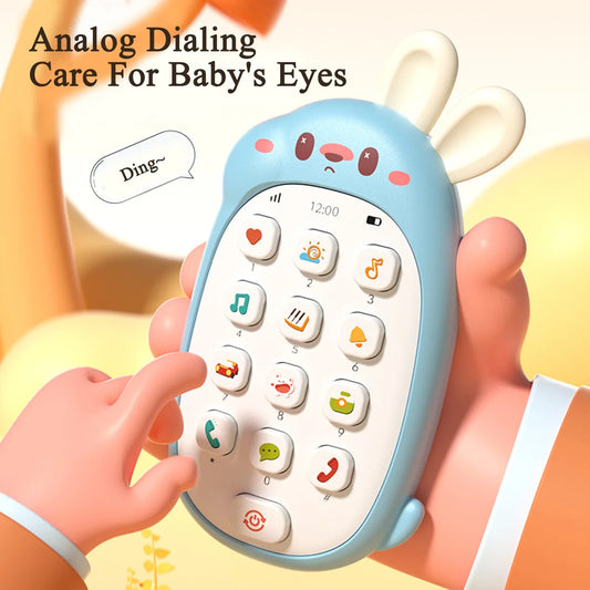 Children's mobile phone toys can gnaw on babies' intelligence early education baby simulation model music phone
