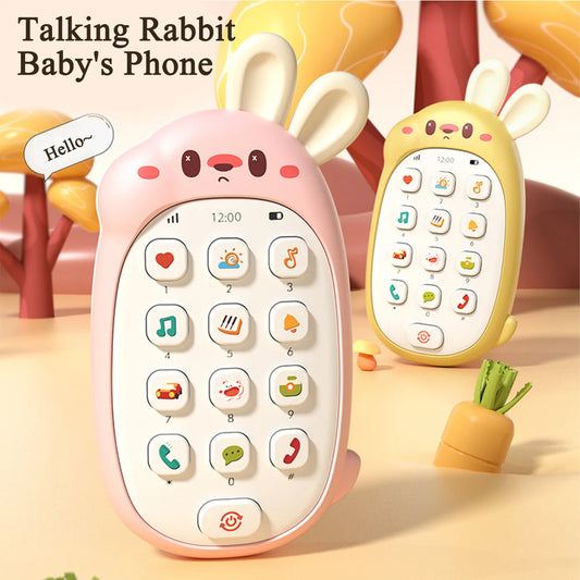 Children's mobile phone toys can gnaw on babies' intelligence early education baby simulation model music phone